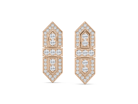 Art Deco Shield Earrings Online Sale