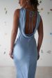 Lauryn Halter Neck Maxi Dress | Light Blue Online now