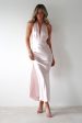 Kaylah Soft Satin Maxi Dress | Pearl Pink Supply