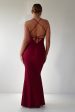 Monette Bodycon Maxi Gown | Burgundy Discount