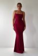 Monette Bodycon Maxi Gown | Burgundy Discount