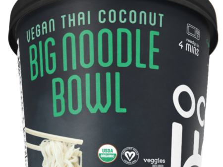 Organic and Vegan Thai Coconut Big Noodle Bowls, 2pk For Cheap