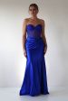 Andrina Rhinestone Strapless Gown | Royal Blue For Sale