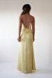 Julianne Corset Satin Gown | Yellow Fashion