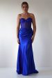 Andrina Rhinestone Strapless Gown | Royal Blue For Sale