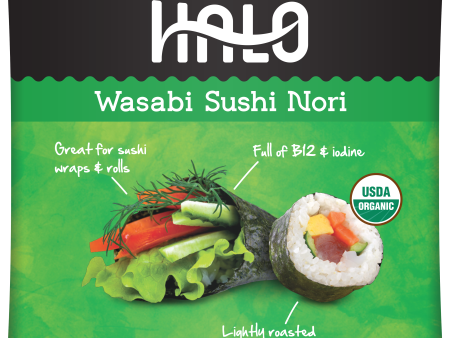 Organic Wasabi-Style Sushi Nori (12-pack Case) Online Hot Sale