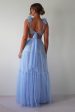 Galiena Ruffle Tulle Maxi Dress | Blue Online now