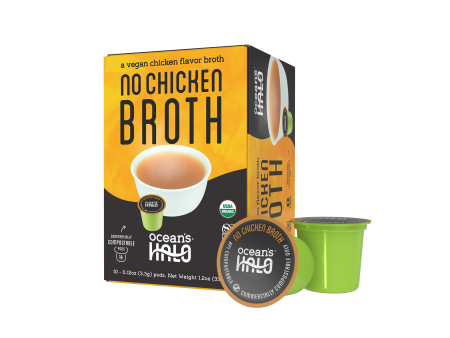 Ocean s Halo Organic and Vegan No Chicken Broth Pods, 10-Pack Hot on Sale