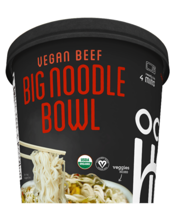 Organic and Vegan Beef Big Noodle Bowls, 2pk Fashion