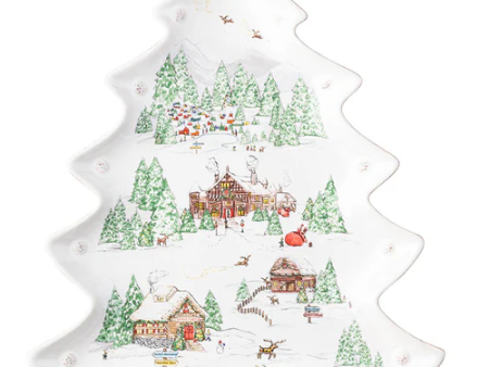 Berry & Thread North Pole 15  Tree Platter Online Sale