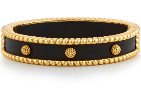 Berry Small Hinged Bangle - Ebony Hot on Sale