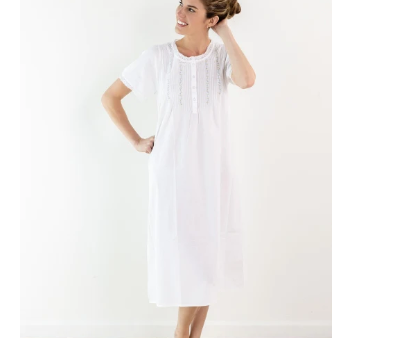 Lynn White Cotton Nightgown Supply