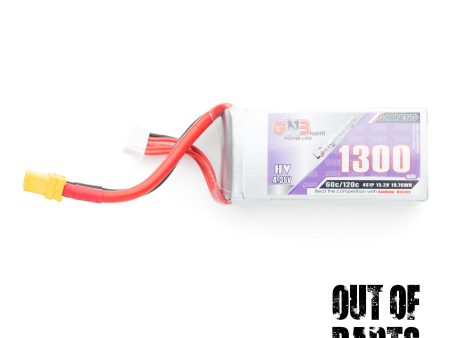 GNB 1300mAh 4S 60C LiHV High-Voltage LiPo (XT60) For Momentum and SBF Discount