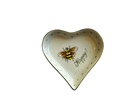 Bee Happy Heart Dish Online now