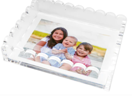 Scallop Clear Photo Tray Online Hot Sale