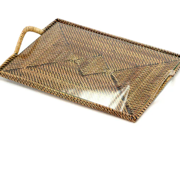 Rectangular Cheese Tray with Glass, Small Fashion