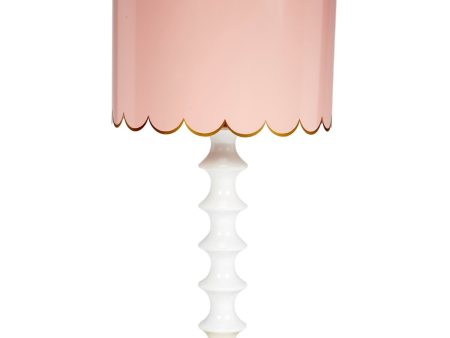 Eloise Blush & Gloss White Table Lamp Fashion