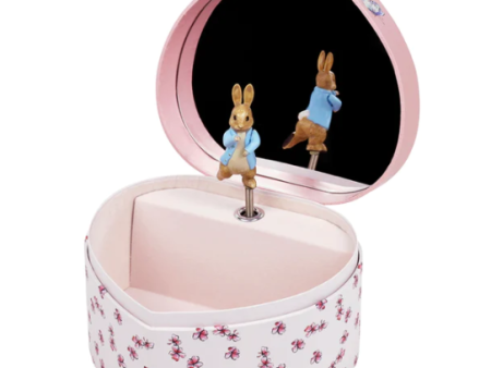 Peter Rabbit Heart Music Box- Easter For Cheap