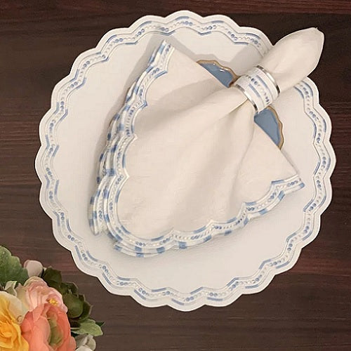 Belgravia Blue Napkins- Set of 4 Hot on Sale