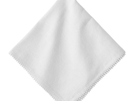 Berry Trim White Napkin-Set of Four Online Sale