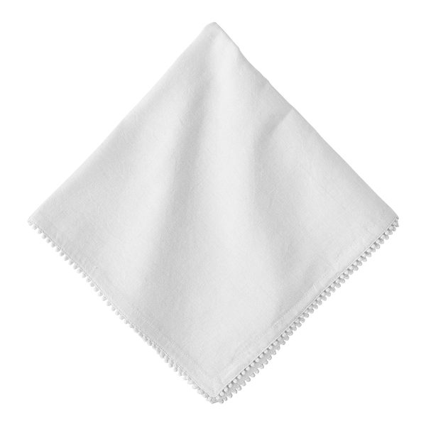 Berry Trim White Napkin-Set of Four Online Sale