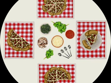 Pizza Pie Placemat-Set of Four For Discount