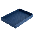 Wicker Tray-Navy Sale