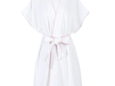 Terry Cotton Robe-Pink Discount