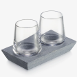 Alpine Whiskey Glass S 2 with Soapstone Base Cheap