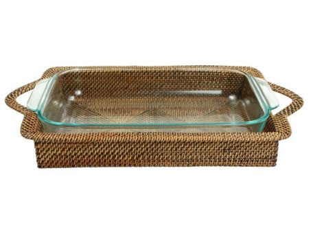 Rectangular Casserole Basket with Baking Dish-2 Quart Online