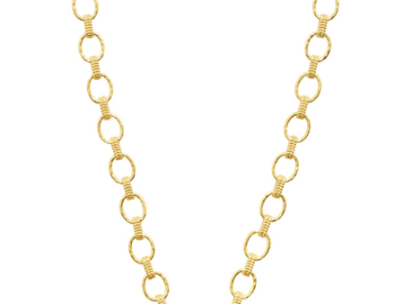 Cleopatra Small Link Necklace, 16 +2  - Gold Online now