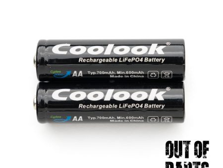 Coolook 700mAh LFP 14500 Battery 2-pack (AA-sized rechargeable) Discount