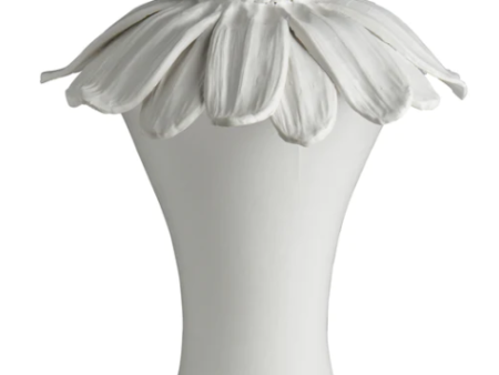 Catalina Daisy Vase, Matte White Supply