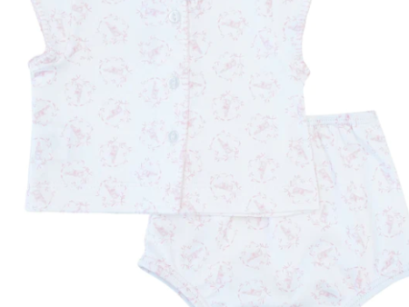 Pink Bunny Crib Set Online now