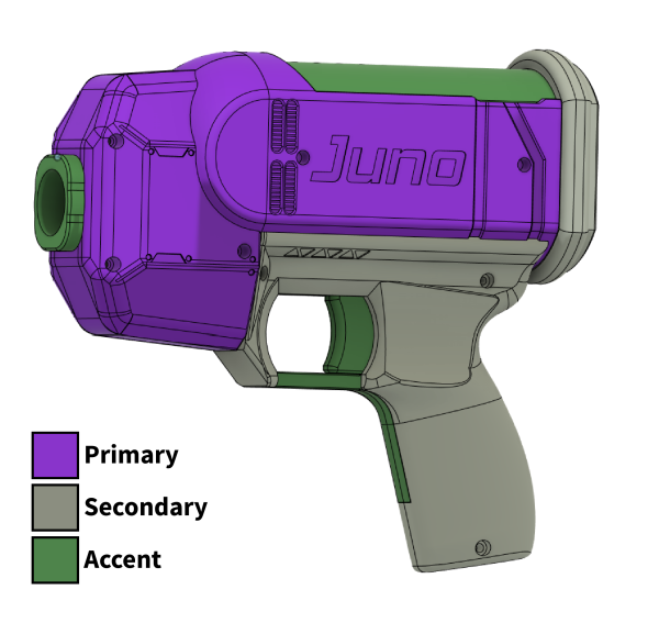 Juno Rival Blaster 3D Parts + Hardware Kit Cheap