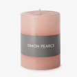 Pillar Candle, 3″ X 4″ — Barely Blush on Sale