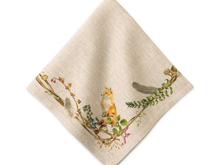 Forest Walk Napkin - Animals-Set of Four Cheap