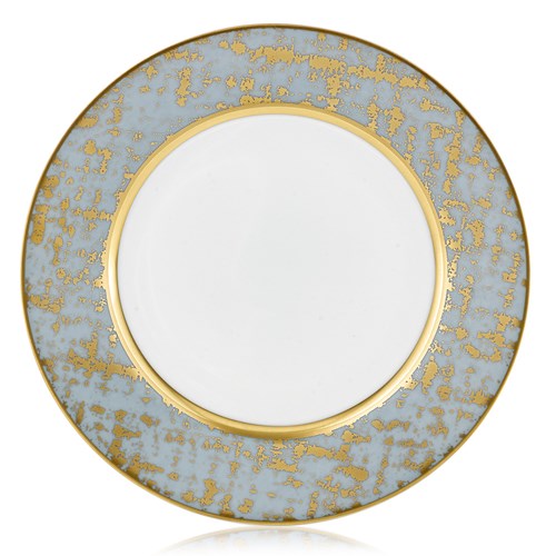 Tweed Grey & Gold Dinner Plate For Discount