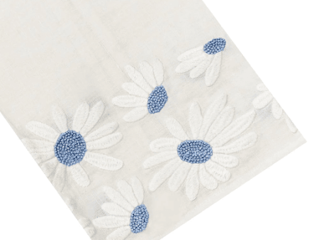 Daisy Tip Towel Blue Fashion