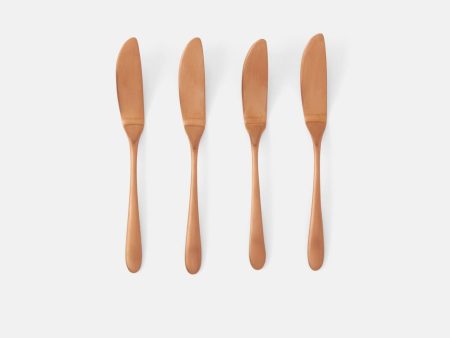 Alba Rose Gold Cheese Spreaders, Set Of 4 For Cheap