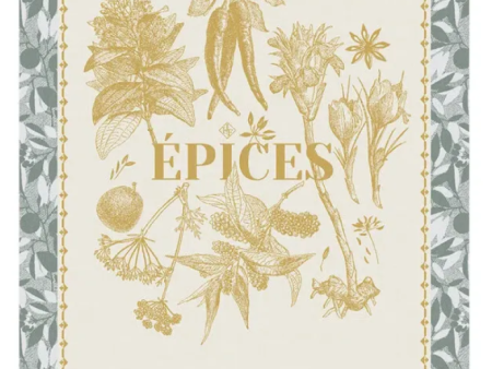 Le Jacquard Francais Epices Yellow Tea Towel Sale