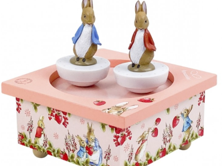 Peter Rabbit Strawberries Dancing Music Box Online Hot Sale