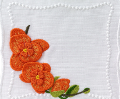 Violeta Orange - Cocktail Napkins - Set of 4 on Sale