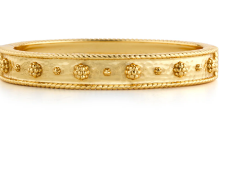 Berry Classic Hinged Bangle - Gold Fashion