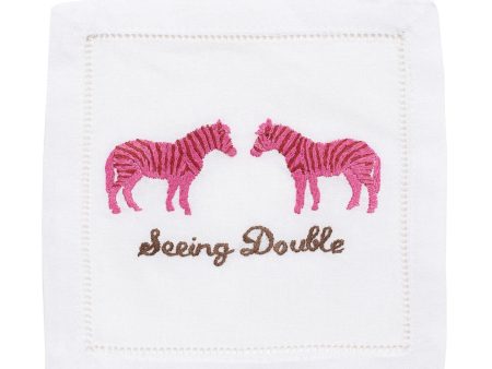 Seeing Double Zebra Cocktail Napkins Sale