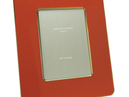 Orange & Gold Enamel Studio Photo Frame Supply