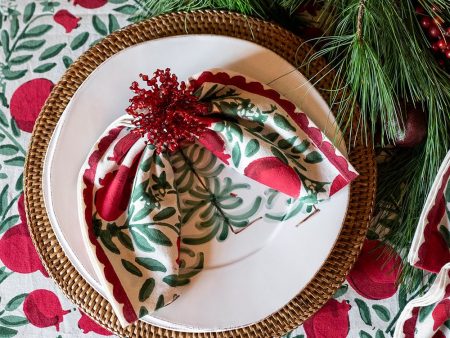 Pomegranate Vine Napkin Set of 4 Cheap