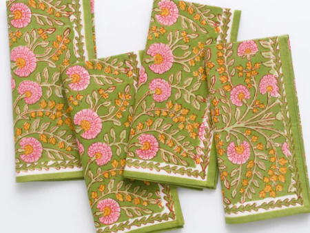 Cactus Flower Fern & Flamingo Napkins Set of 4 Fashion