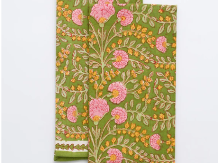 Cactus Flower Fern & Flamingo Tea Towels Set of 2 Online now