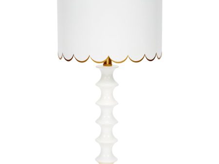 Eloise Gloss White Table Lamp on Sale